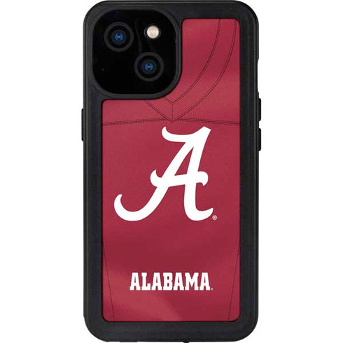 University of Alabama Maroon Jersey iPhone 15 Waterproof Case